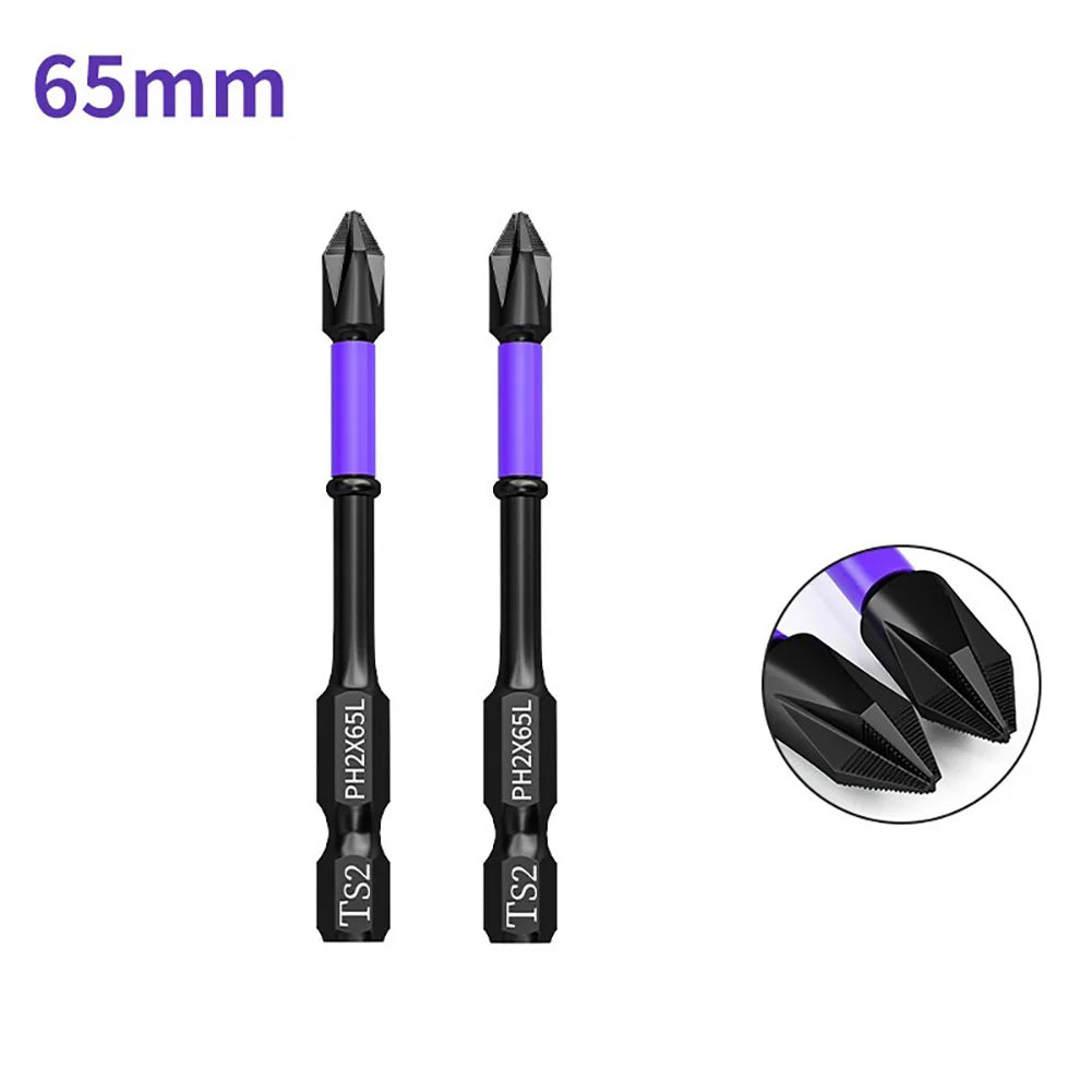 5/3/2/1pcs PH2 Magnetic Scrwdriver Bits Non-slip Batch Head Cross Bit 25-150mm For Electric Impact Drill Driver Hand Drill Tools