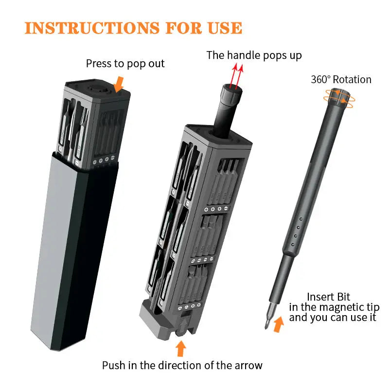 Screwdriver Set Precision Magnetic Screw Driver Bits 8 32 43 46 in 1 Mini Repair Tool for Home Appliances Phone Watches