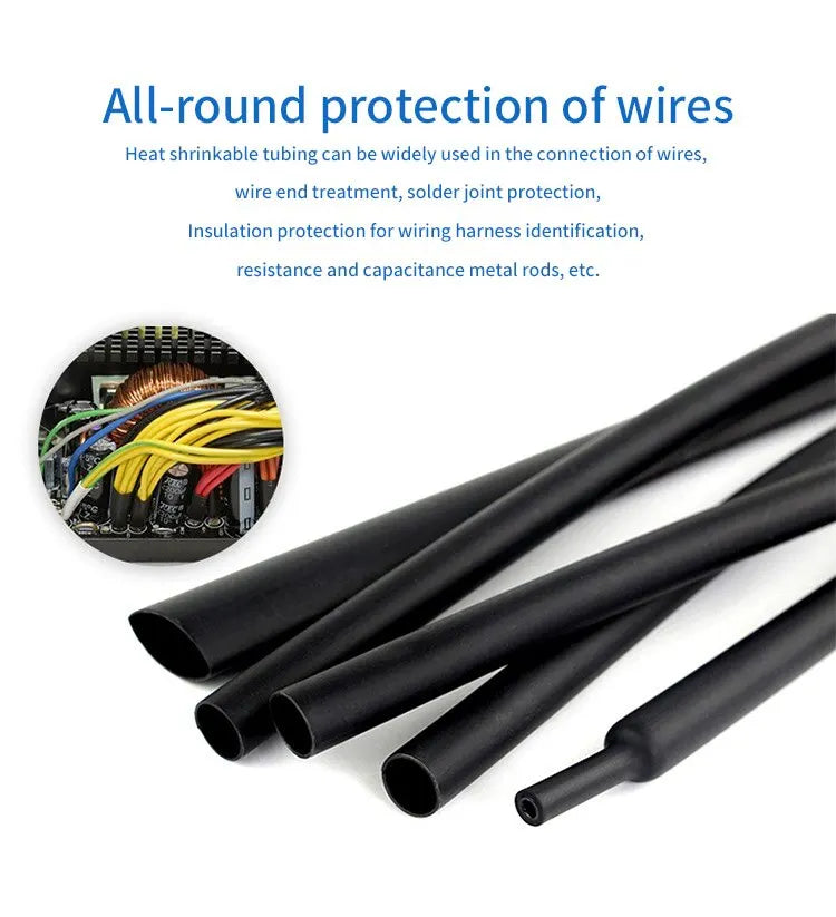 1m 41 Sealing Waterproofing AntiCorrosion Protection And Heat Shrink Tubing For WearResistant And Leak Proof MultiStrand Harness