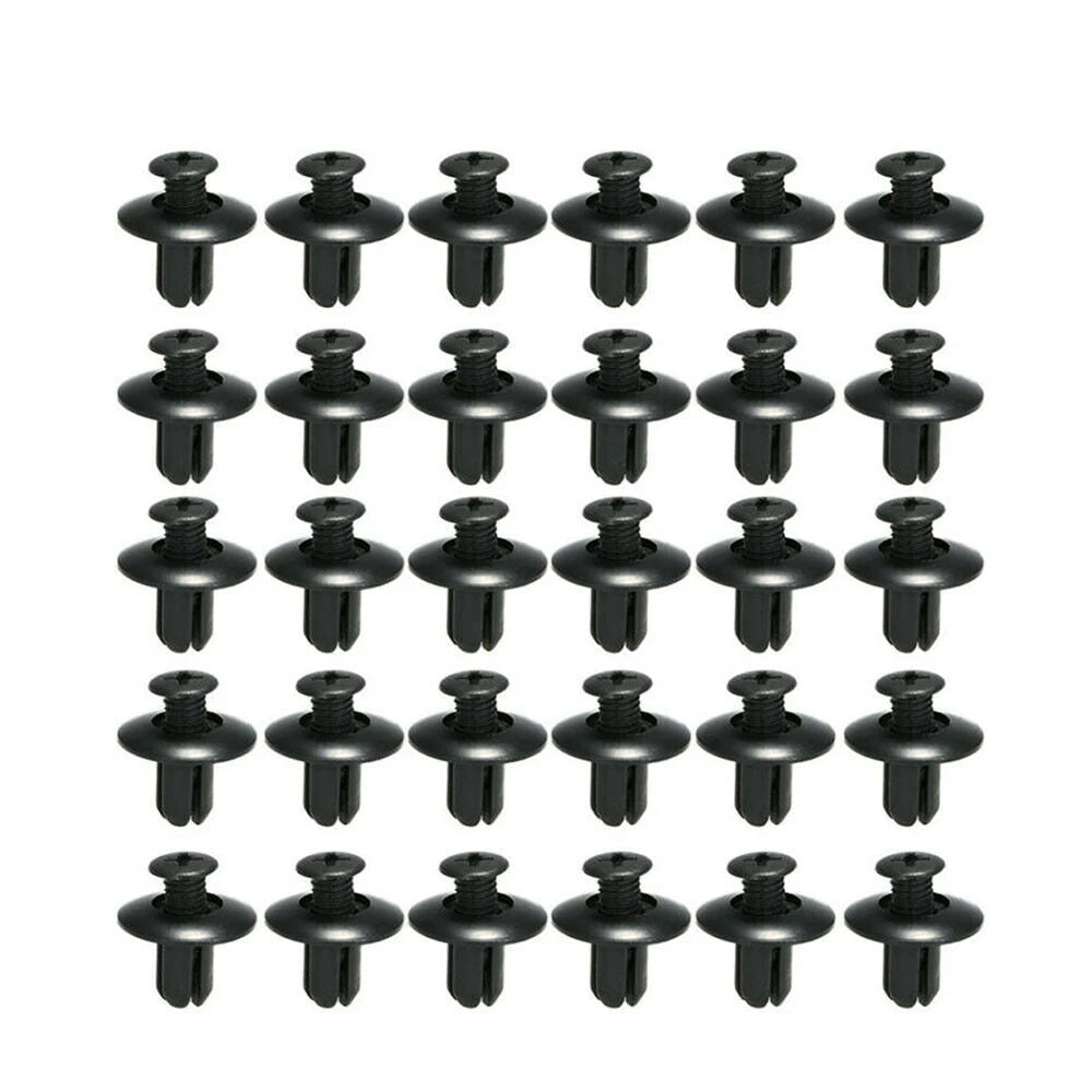 190pcs 6 Size Auto Fastener Clips Mixed Car Clips Retainer Rivet Door Panel Fender Liner Bumper Fender Trim Car Accessories