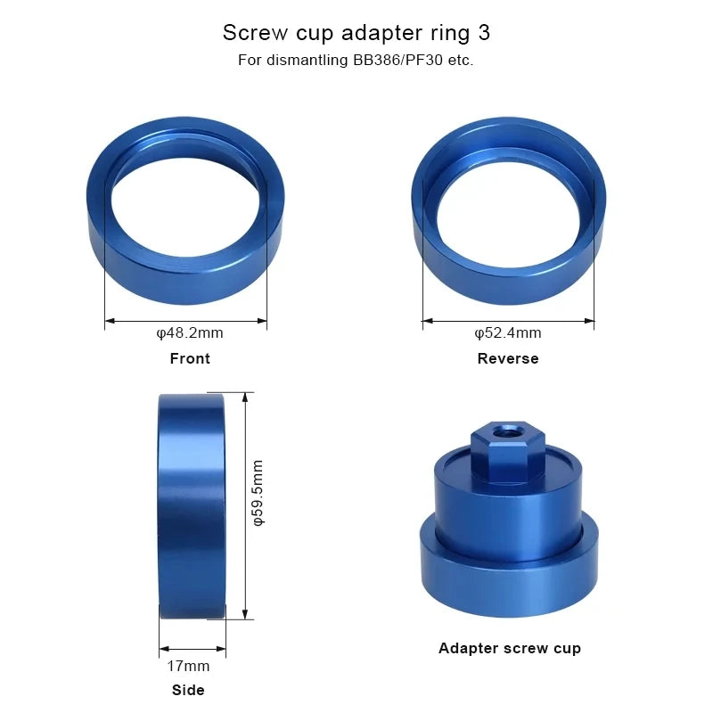 Fahrrad-Tretlager-Werkzeug zum Entfernen und Installieren für MTB Rennrad BB Press Fit 24 mm 30 mm BB86 BB30 BB92 PF30 Reparatursatz 