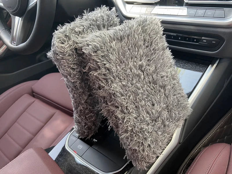 LL Microfiber 9" Car Wash Pad - Clean Sponge Wrapped in Soft,Plush Fiber Cloth Safe Washing with Car Soap Bucket Foam Gun