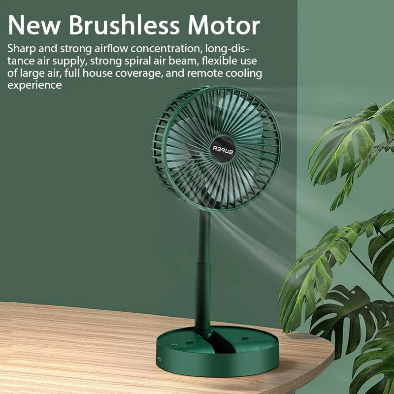 USB Foldable Electric Fan Cold air Portable Indoor Outdoor ventilador Mini Home Cooling Table Fan Camping Desktop Air Cooler fan