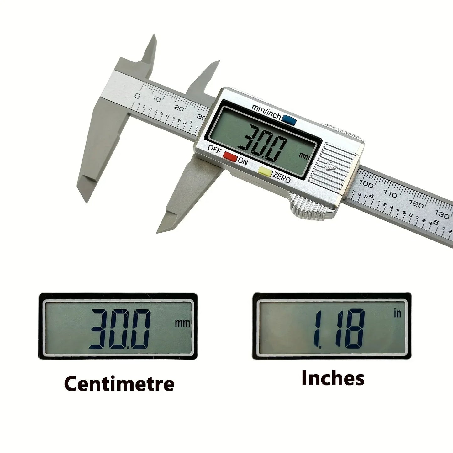 6inch Digital Vernier Calipers 0-150mm Lcd Electronic Caliper, Carbon Fiber Gauge, Height Measuring Tools Instruments Micrometer