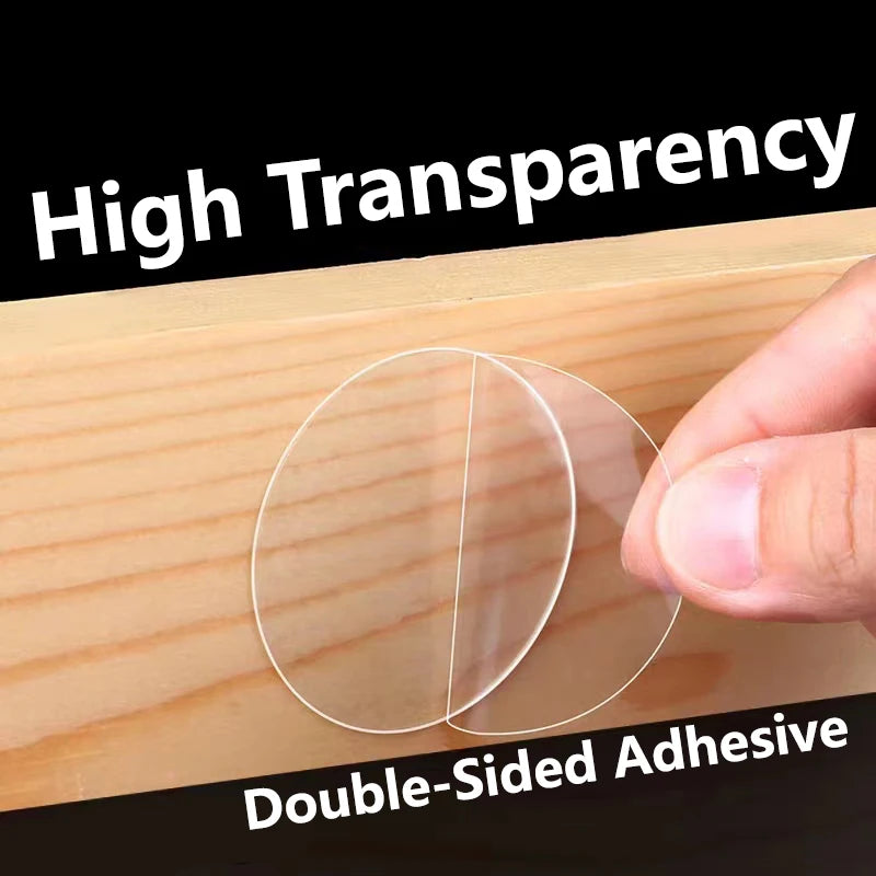 Super Strong Double Sided Adhesive Nano Tape Transparent Wall Stickers Water Proof Household Products Adhesives No Traces 100pcs