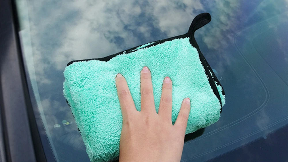 Portable 1200GSM Super Soft Premium Microfiber Drying Cltoth Ultra Absorbancy Aqua Deluxe Car Wash Towel