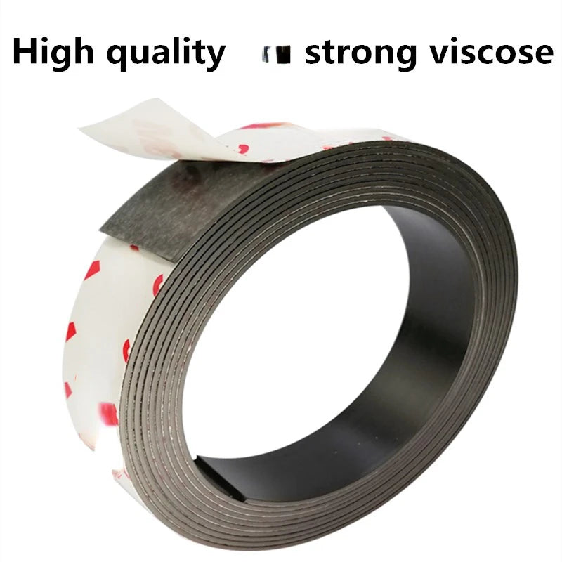 Strong Flexible Magnet Strip Self Adhesive Magnetic Tape Rubber Magnet Tape Lenght 39.37inch