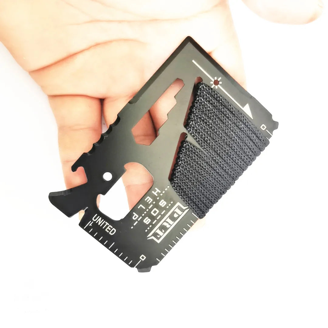 Emergency Tool EDC Credit Card Multifunctional Pocket Hunting Knife Outdoor Sports Camping Hiking SOS Survival Rescue Multitool