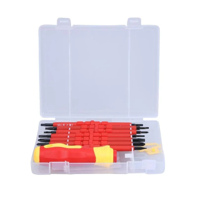 1PC/15PCS 380V/13PCS 1000V Changeable Insulated Screwdriver Set And Magnetic Slotted Bits Repair Tool Electrician Tools