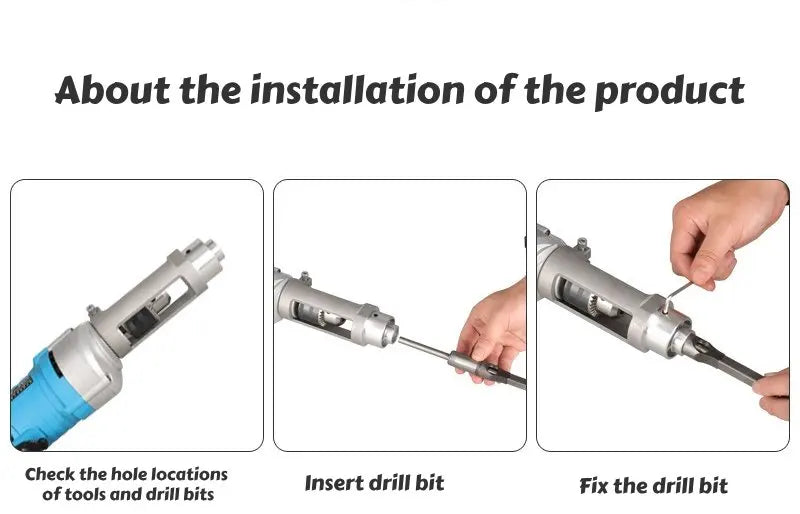 Square Hole Drill Bit Adapter Durable Accessories Easy Installation and Disassembly Joint Mortiser Bit for Hand Electric Drill