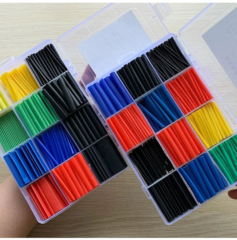 Heat-shrink Tubing Thermoresistant Tube Heat Shrink Wrapping Kit Electrical Connection Wire Cable Insulation Sleeved Protecter