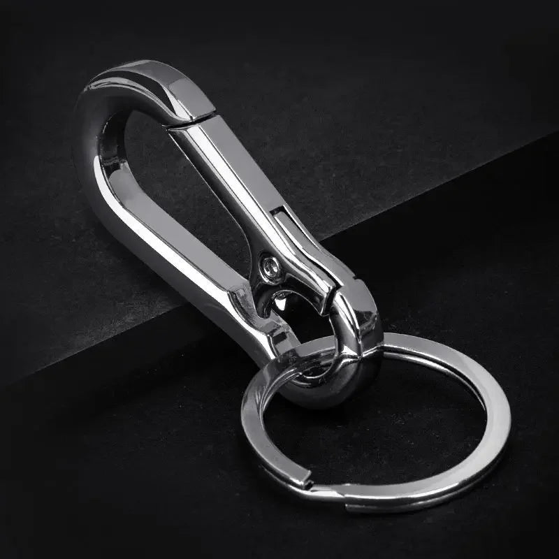 5 Stücke Kürbis Schnalle Schlüsselanhänger Kletterhaken Edelstahl Auto Starke Karabiner Form Schlüsselanhänger Zubehör Metall Schlüsselanhänger Ring 