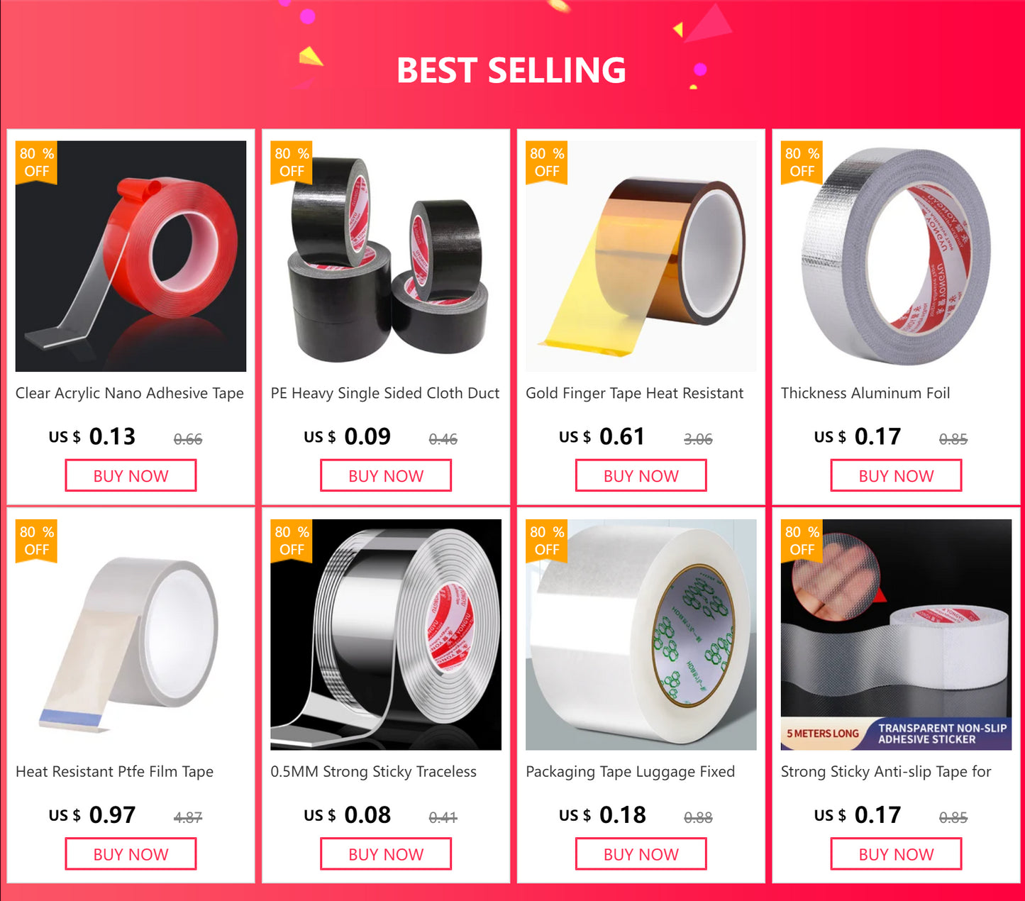 Yellow Carton Sealing Tape, Packing Tape, Moving Tape  Shipping Packaging Tape,Designed for Packing, Shipping and Mailing