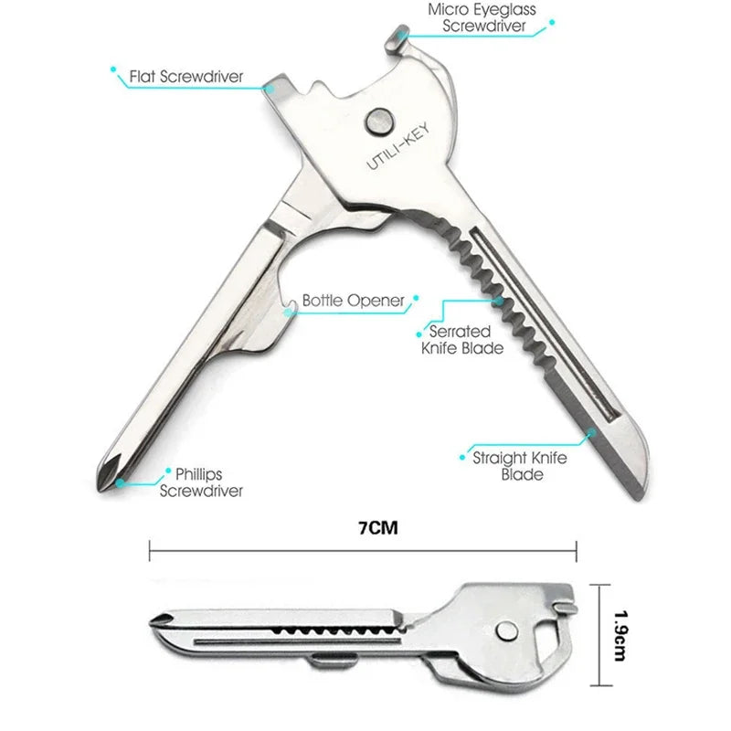 Utili Key Multi Tool Multipurpose Screwdriver pocket multiuse multitool edc gear utility outdoor gadget multifunction