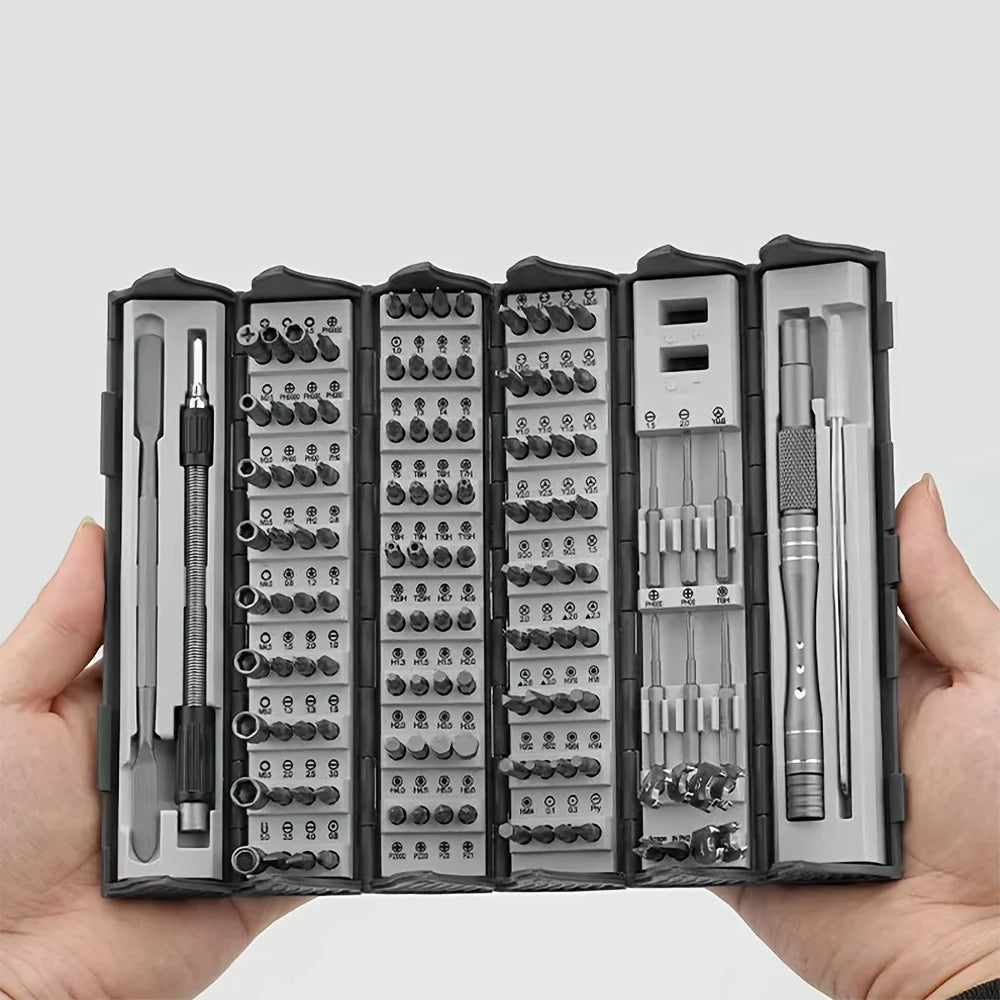 128 in 1 Precision Screwdriver Set Magnetic Phillips Torx Screw Driver Bits Portable Professional Electronic Repair Tool Set