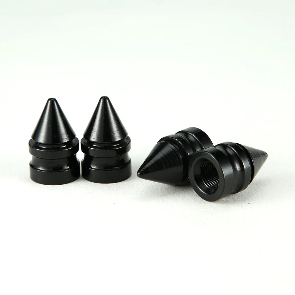 4pcs Car Tire Valve Cap Grenade Aluminum Tyre Valve Stem Cover Air Dust Cap Tire Valve Truck Bike Wheel Rim Valve Stem Cap