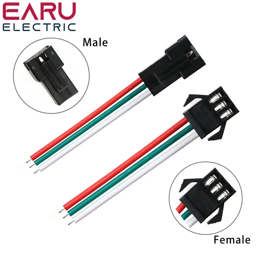 2Pin 3Pin 4Pin 5Pin 6Pin led Connector Male/female JST SM 2 3 4 5 6Pin Plug Connector Wire Cable for Led Strip Light Lamp Driver