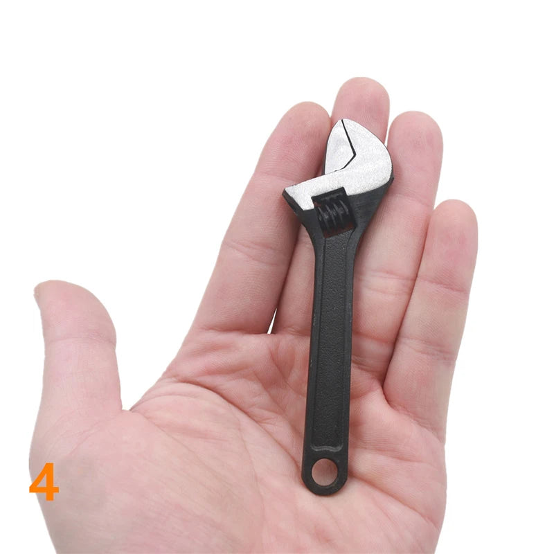 Mini 2.5/4 Inch Adjustable Spanner Open-End Wrench Rool Adjustable Wrench Can Be Carried With You