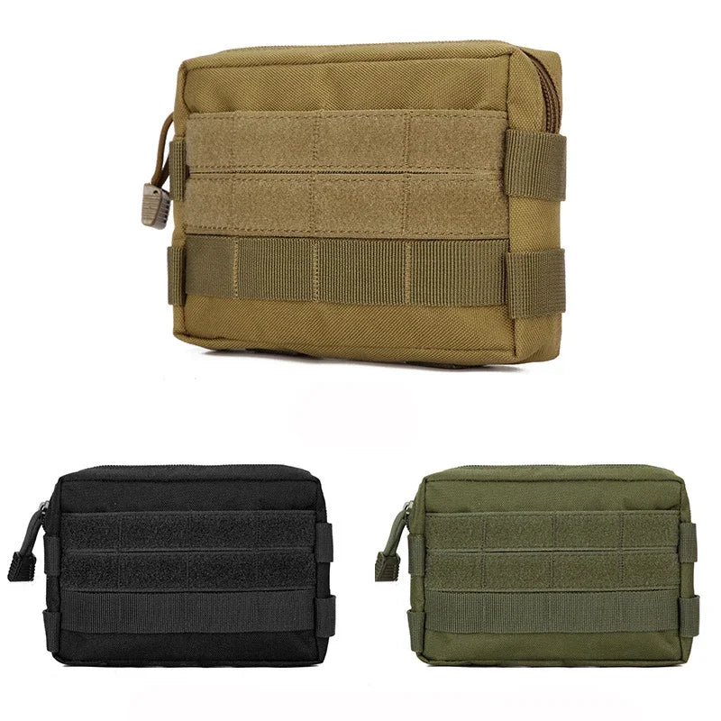 Sac banane tactique pour camping en plein air, porte-monnaie, porte-monnaie, sac à dos, sac pour téléphone, en nylon Molle, pour chasse 