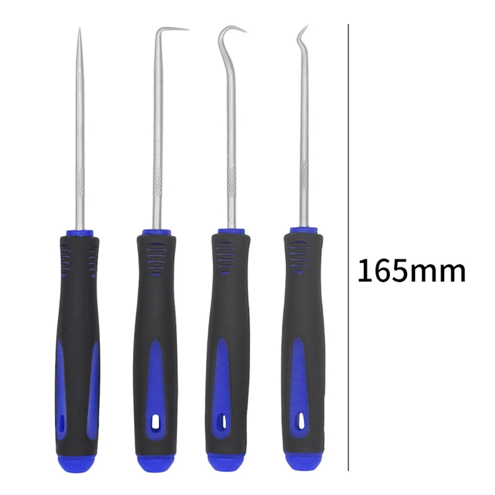 4Pcs Car Oil Seal Screwdrivers Set Car Auto Oil Seal O-Ring Seal Gasket Pick Puller Remover Pick Hooks Tools Car Repair Tools - ToolFlx