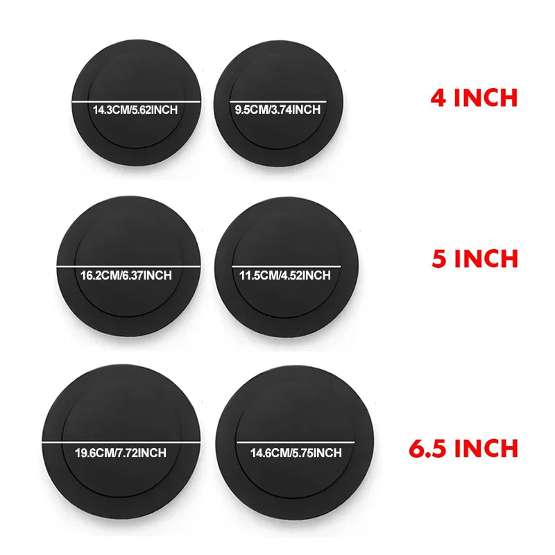 4PCS 4/5/6.5 Inch Car Speaker Sound Insulation Ring Cotton Bass Door Trim Soundproof Auto Interior Accessories Foam Universal