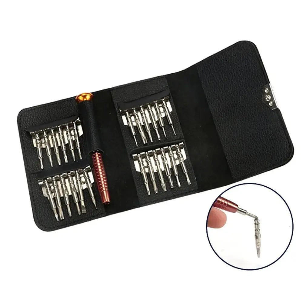 Mini-Präzisions-Schraubendreher-Set, 25-in-1, elektronischer Torx-Schraubendreher, Öffnungs- und Reparatur-Werkzeugsatz für iPhone, Kamera, Uhr, Tablet-PC 