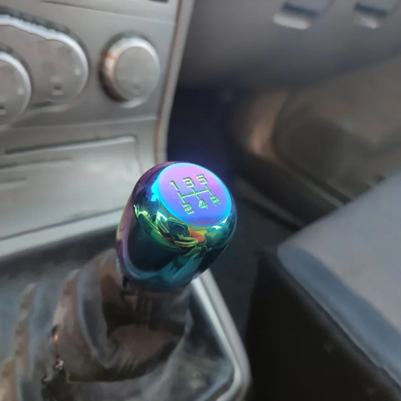 Stylish Universal 5speed Gear Shift Knob Stick Manual Transmission Universal Car Aluminum Extended Gear Shifter Gear Head Knob