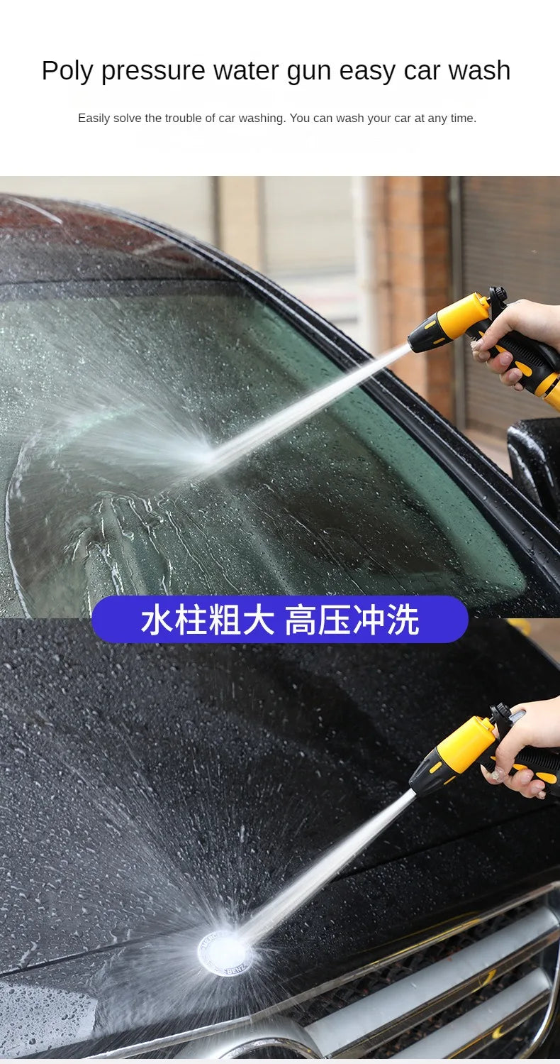 10-30 Meter Telescopic Water Pipe with High-pressure Nozzle Car Washing Tool Set Extension Hose Water Hose for Pressure Cleaner - ToolFlx