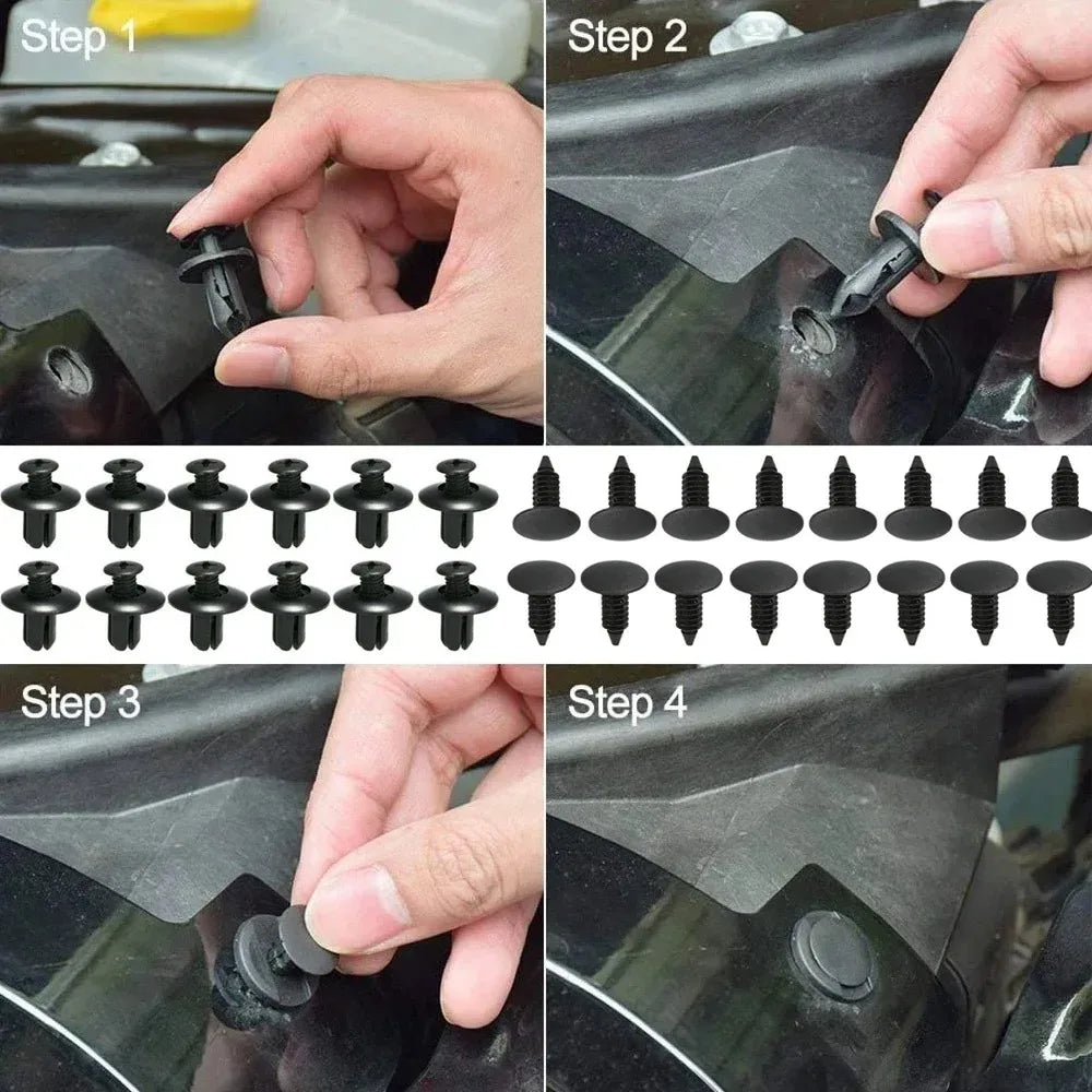 Fixed Clamping Fixtures for Automobiles Plastic Clips for Automobiles Decorative Panel Clips Hybrid Body Bumper Rivets - ToolFlx