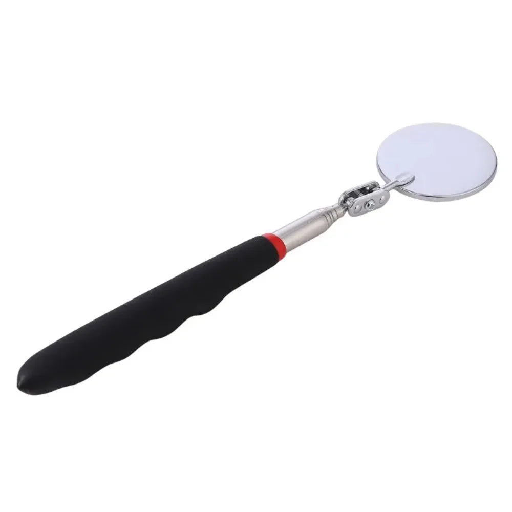 360° Inspection Mirror LED Light Telescoping Mirrors Extend Mechanic Tools Inspection Mirror Telescopic Handle Repairing Tools