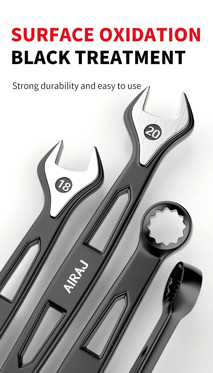 Dual-Ended Wrench, Ratchet Wrench, Industrial Grade, Hardware Tool, Auto Repair Universal Wrench