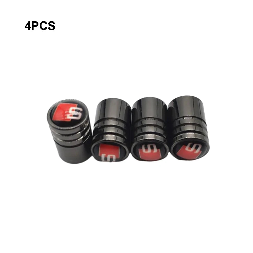 4PCS Copper Car Wheel Tire Valve Caps Tyre Rim Stem Covers Car Dustproof Tire Cap For Cars Motorcycles Trucks Bikes