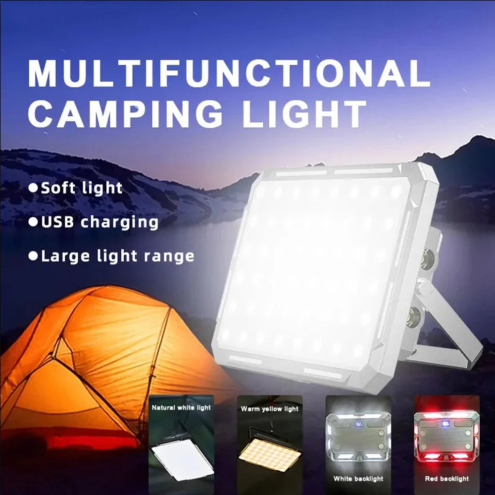 Tragbare LED Camping Zelt Licht Aufladbare Suchscheinwerfer High Power Outdoor Notfall Beleuchtung Wasserdichte Hängende Nacht Lampe 