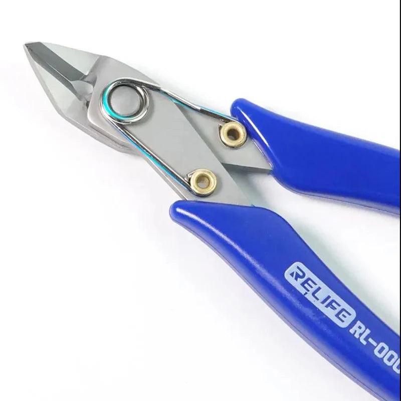 5" Precision Diagonal RL-0001 Pliers Cutting Pliers for Wire Cable Cutter High Hardness HDR 56-58 Electronic Repair Hand Tools