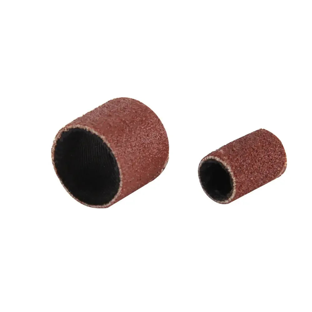 104PCS Box Sanding Bands Drum Abrasive Tools for Woodworking Sleeve Grit Mandrel Dremel Rotary Nail Polish Removal Accessories