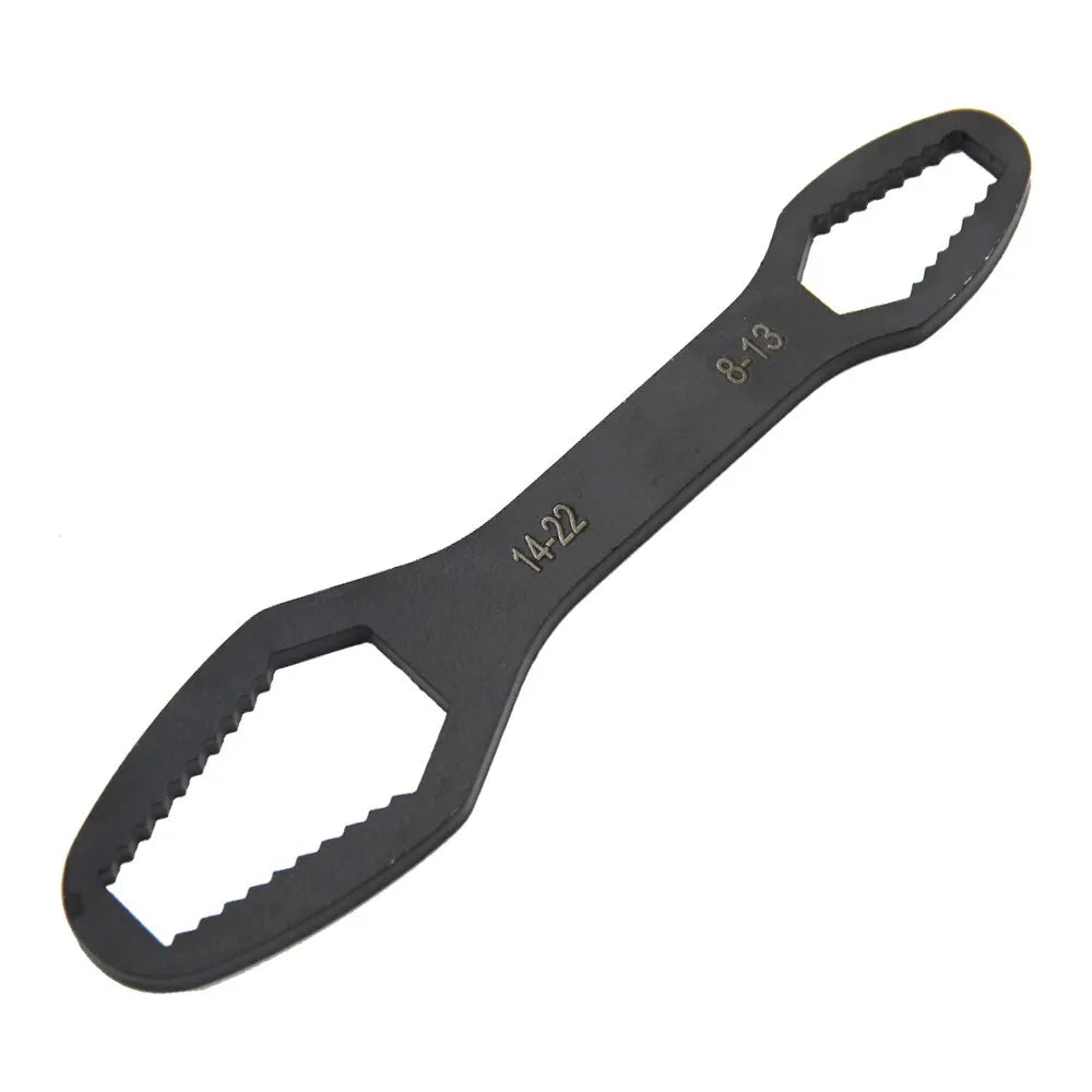 8 to 22 Black Multifunctional Double End Box Wrench Hexagon Double End Solid Wrench Screw and Nut Tool with Various Diameters