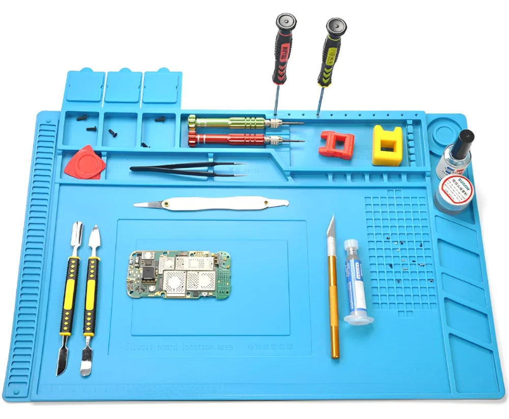 Silikon-Lötmatte, ESD, antistatisch, Wärmedämmung, Motherboard, Elektronik, Telefon, Reparatur, Wartung, Arbeitsplattform, Pad 