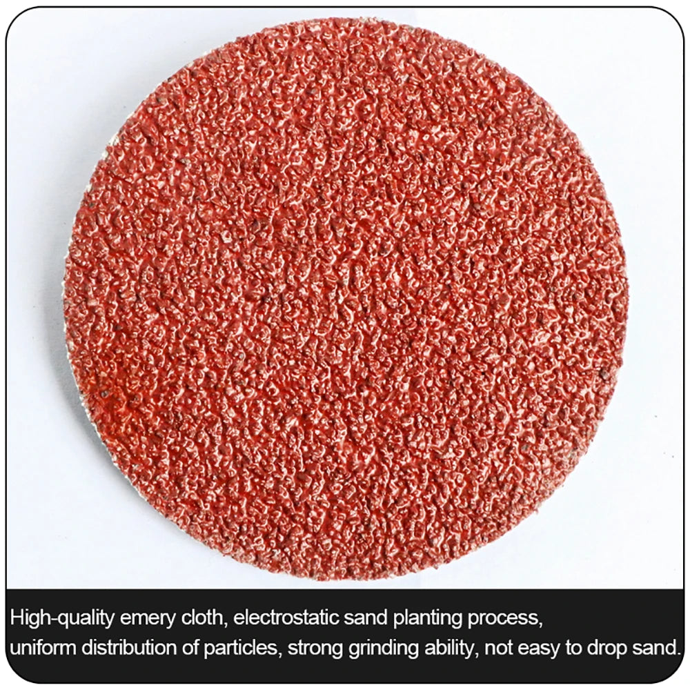 25/50/75mm Roll Lock R-Type Quick Change Discs Red Grain Sanding Disc Metal Surface Conditioning Die Grinder Accessories