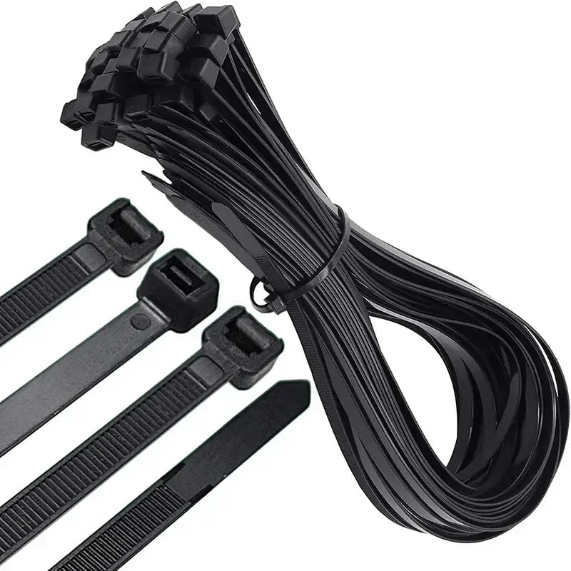 2000/100PCS Wholesale Self Locking Nylon Cable Ties Fastening Loop Heavy Cord Tie Duty Cables Fasten Rings Workshop Wire Straps