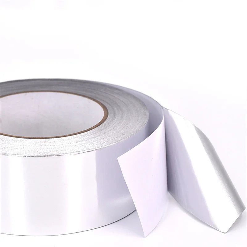 High Temperature Resistance Aluminum Foil Tape Kitchen Pipe Repair Tape Adhesive Sealing Foil Heat Insulation Leak Proof Tape