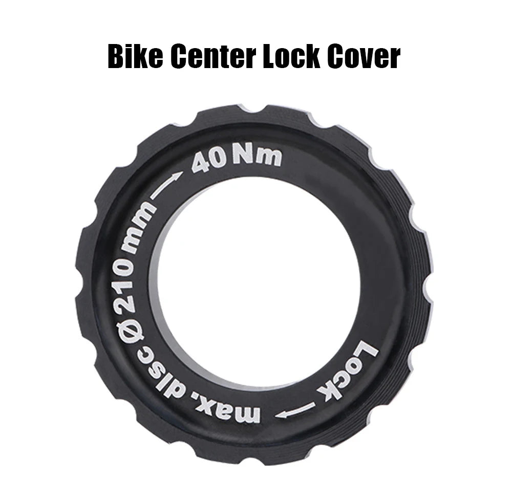 Fahrrad Centerlock Verschlussring und Distanzstück Fahrrad Center Lock Cover Schlüssel für 6 Bolzen Scheibenbremsrotor Laufradnabe Aluminiumlegierung