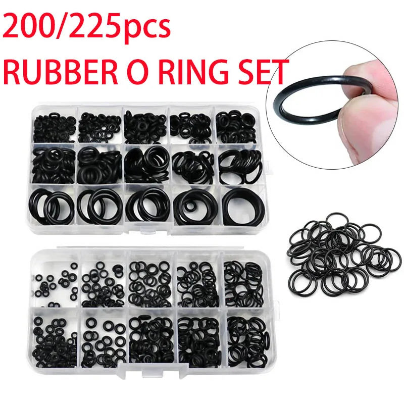 Rubber O Ring Set Gaskets Seal Nitrile Rubber Bands High Pressure O-Rings Repair Kit Sealing Elastic Band O Rubber Rings - ToolFlx