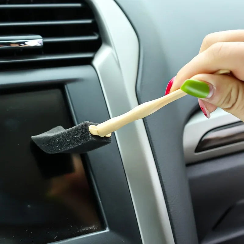 Brosse de nettoyage pour sortie d'air de voiture, brosses de dépoussiérage pour détails intérieurs, brosse de nettoyage pour grille de climatiseur, accessoires automobiles 