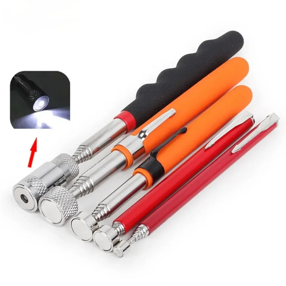 Foldable Strong Magnetic Pickup Tool Metal Flexible Pick Up Tool Suction Bar Magnet Spring Grip Grabber Portable Hand Tools