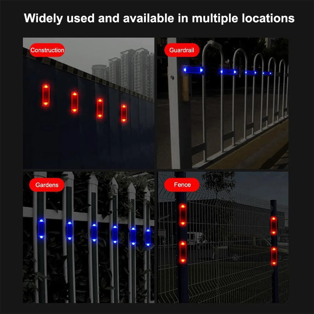 Mini LED Solar Power Car Warning Light Night Security Simulated Alarm Wireless Anti-Theft Caution Lamp Flashing Dummy Alarm Lamp