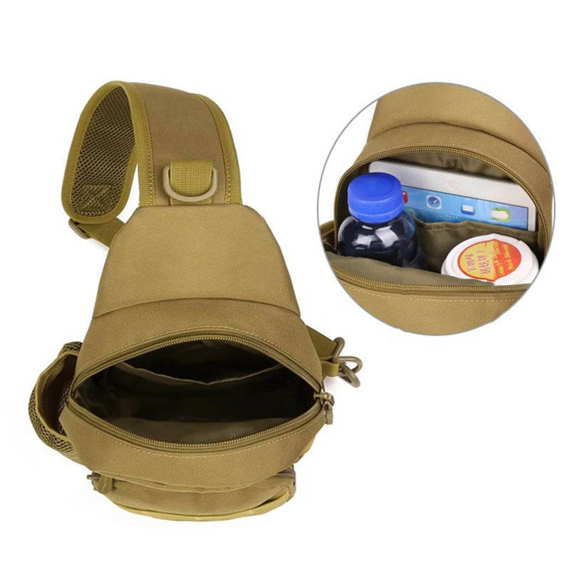 Outdoor Taktische Schulter Tasche Sling Sport Reise Brust Tasche Für Männer Frauen Jagd Camping Ausrüstung Angeln Molle Umhängetaschen 