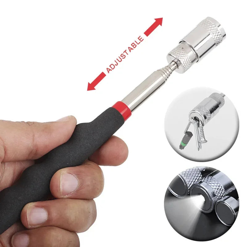 Magnetic Pickup Tool Telescopic Adjustable Magnetic Pick-Up Tool Grip Extendable Magnet Stick Handy Tool for Picking Up Nut Bolt - ToolFlx