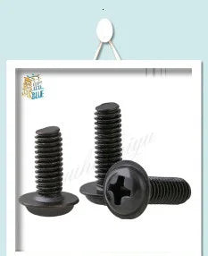 300pcs/set Black Din912 M2 M2.5 M3  Allen Bolt Hex Socket Round Cap Head Screw And Nut Assortment Kit Set