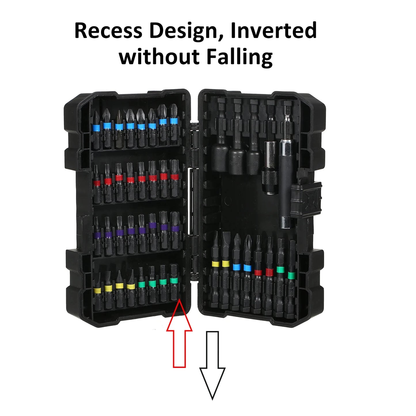 15/20/45PCS Drill Bit Set Screwdriver Bit Set Impact Driver Bit Set for Wood Metal Steel and Security Screwdriver Bits with Case - ToolFlx