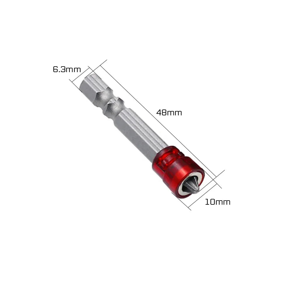 1/2/3Pcs 48mm S2 Alloy PH2 Phillips Magnetic Screwdriver Bits 1/4 Inch Hex Shank Drywall Screwdriver Hand Electric Screw Tool